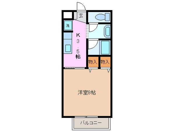 阿倉川駅 徒歩33分 1階の物件間取画像